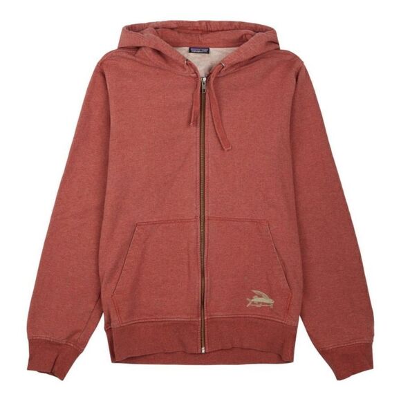 Patagonia Mens Flying Fish midweight hooded full-zip Sweatshirt Organic Cotton s - Picture 1 of 11